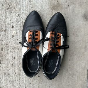 Leather oxfords vans
